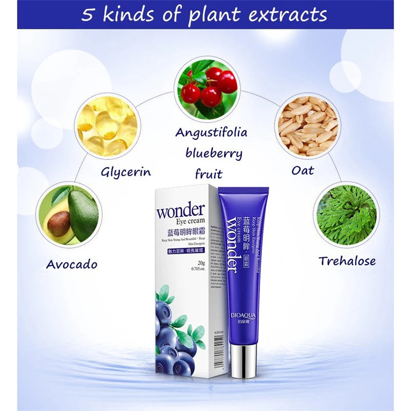 4PCS Blueberry Skincare Set – Serum, Cream, Toner & Eye Care