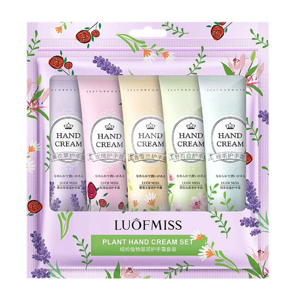 5PCS Hand Cream Travel Set – Shea Butter & Vitamin E