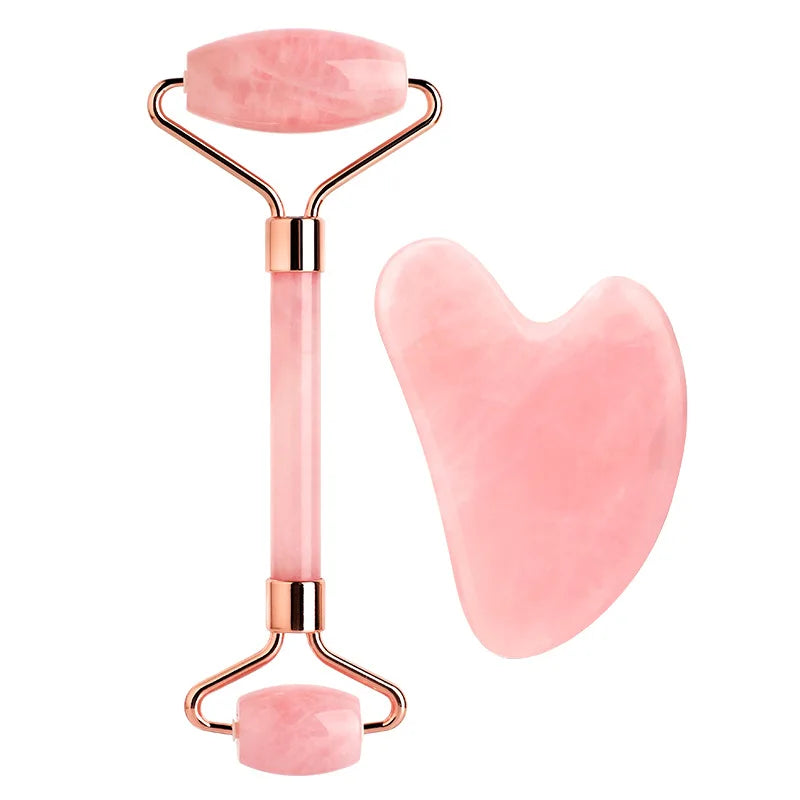 Jade Roller & Gua Sha Set – Face Lifting Massage Tools