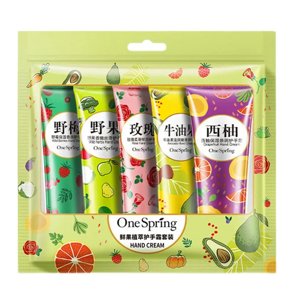 5PCS Hand Cream Travel Set – Shea Butter & Vitamin E