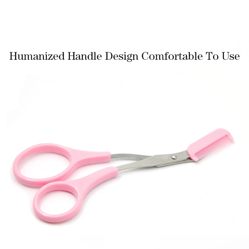 Eyebrow Scissors & Trimmer Kit – Razor & Comb Tool