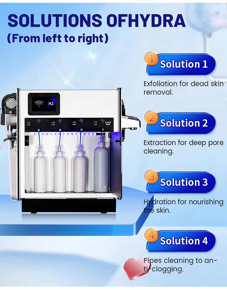 2025 Professional Skin Whitening Rejuvenation Facial Beauty Machines Diamond Dermabrasion Acne Treatment Oxygen Bubble Machine