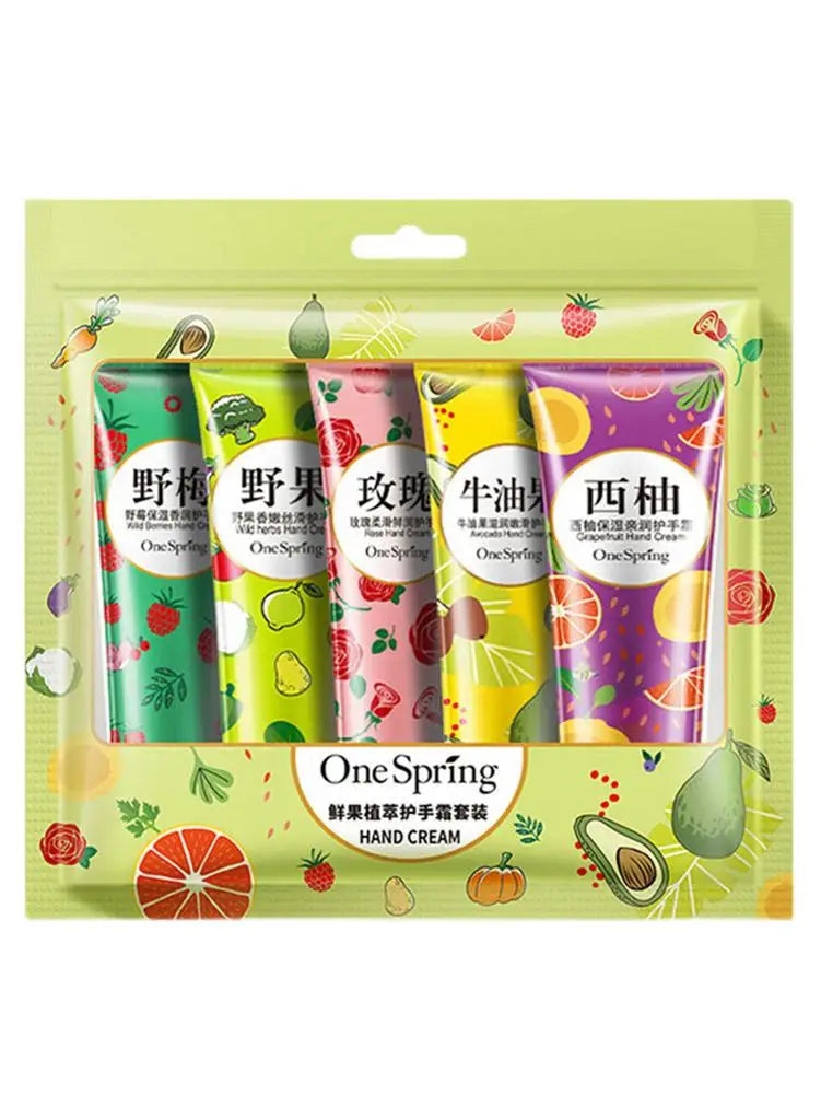 5PCS Hand Cream Travel Set – Shea Butter & Vitamin E