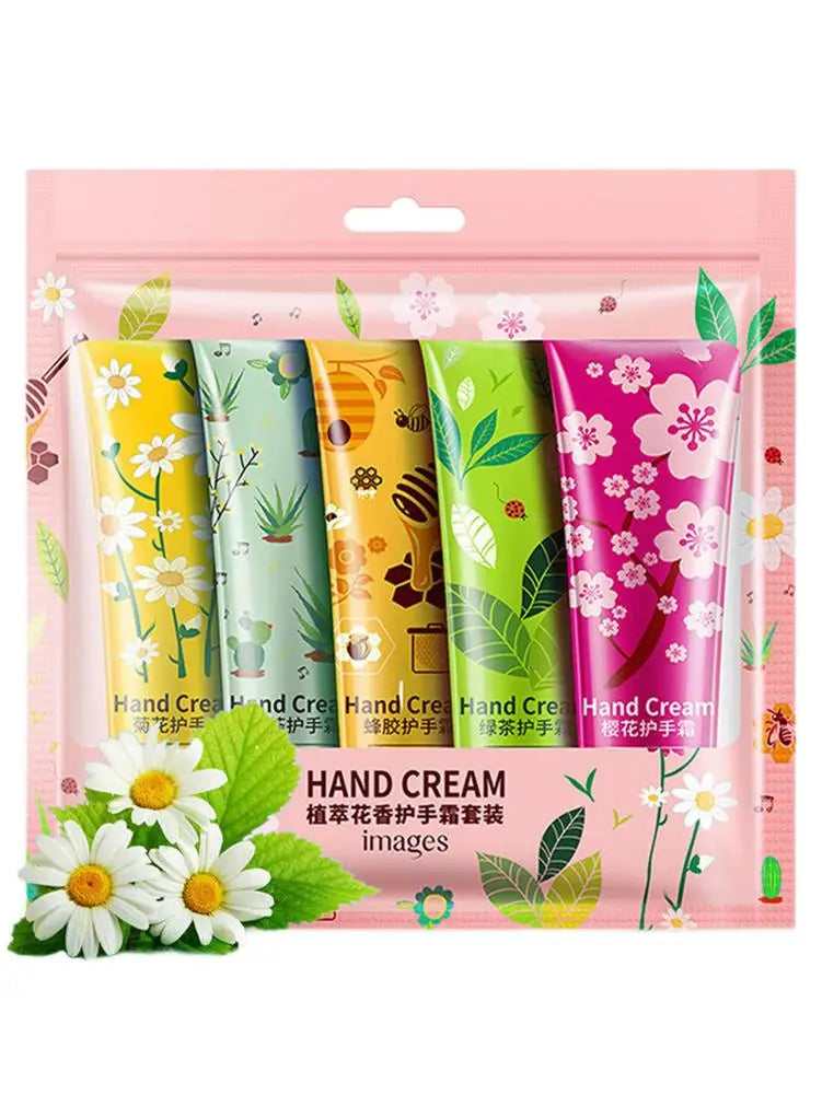 5PCS Hand Cream Travel Set – Shea Butter & Vitamin E