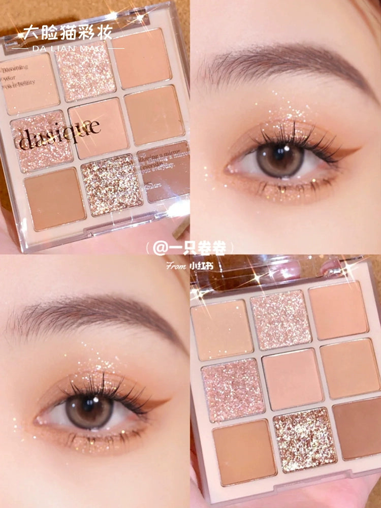 Chocolate Blush & Eyeshadow Palette – 9 Colors
