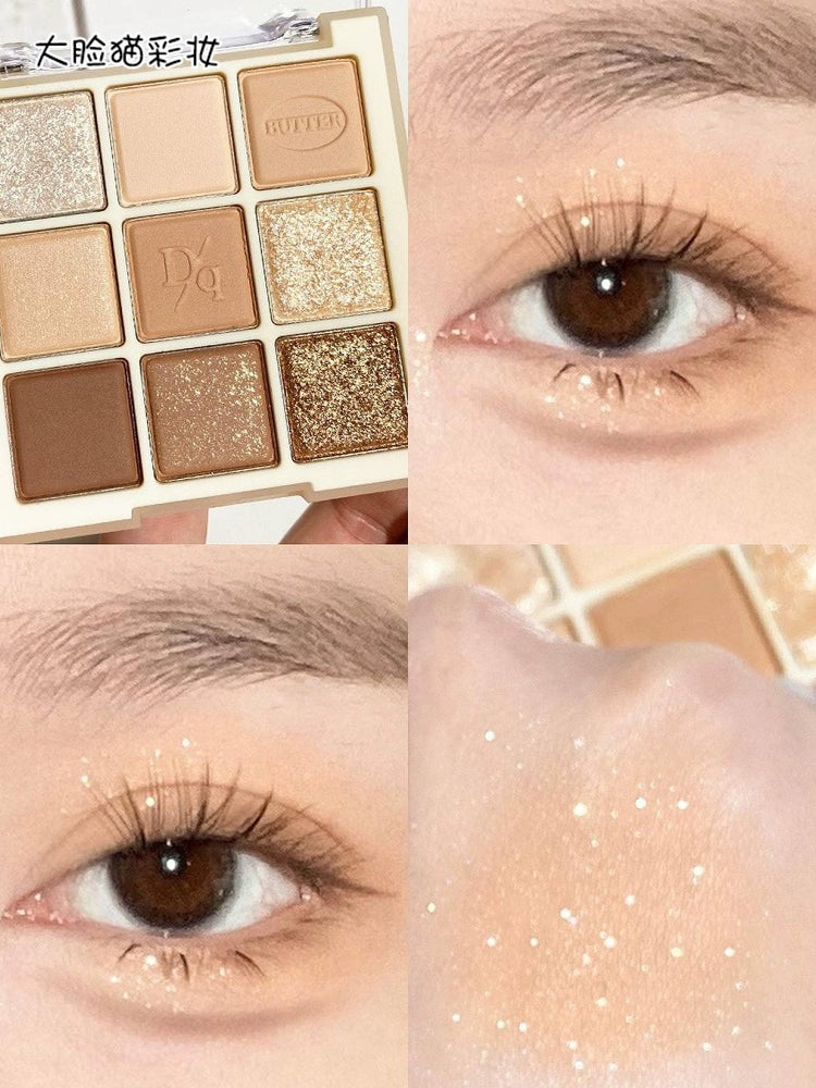 Chocolate Blush & Eyeshadow Palette – 9 Colors