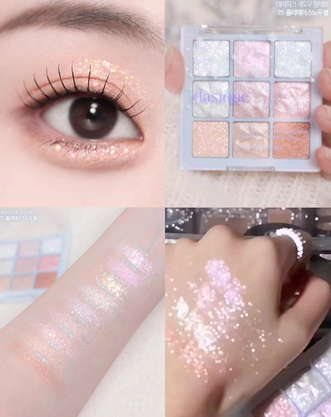 Chocolate Blush & Eyeshadow Palette – 9 Colors