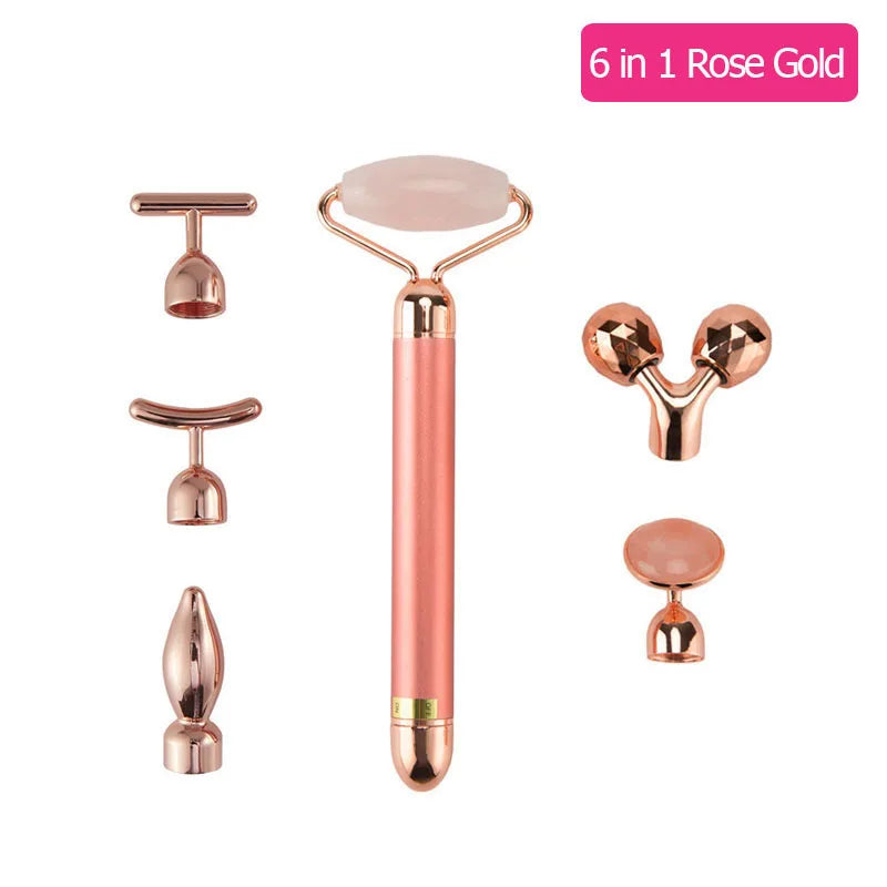 24K Gold Vibrating Face Roller