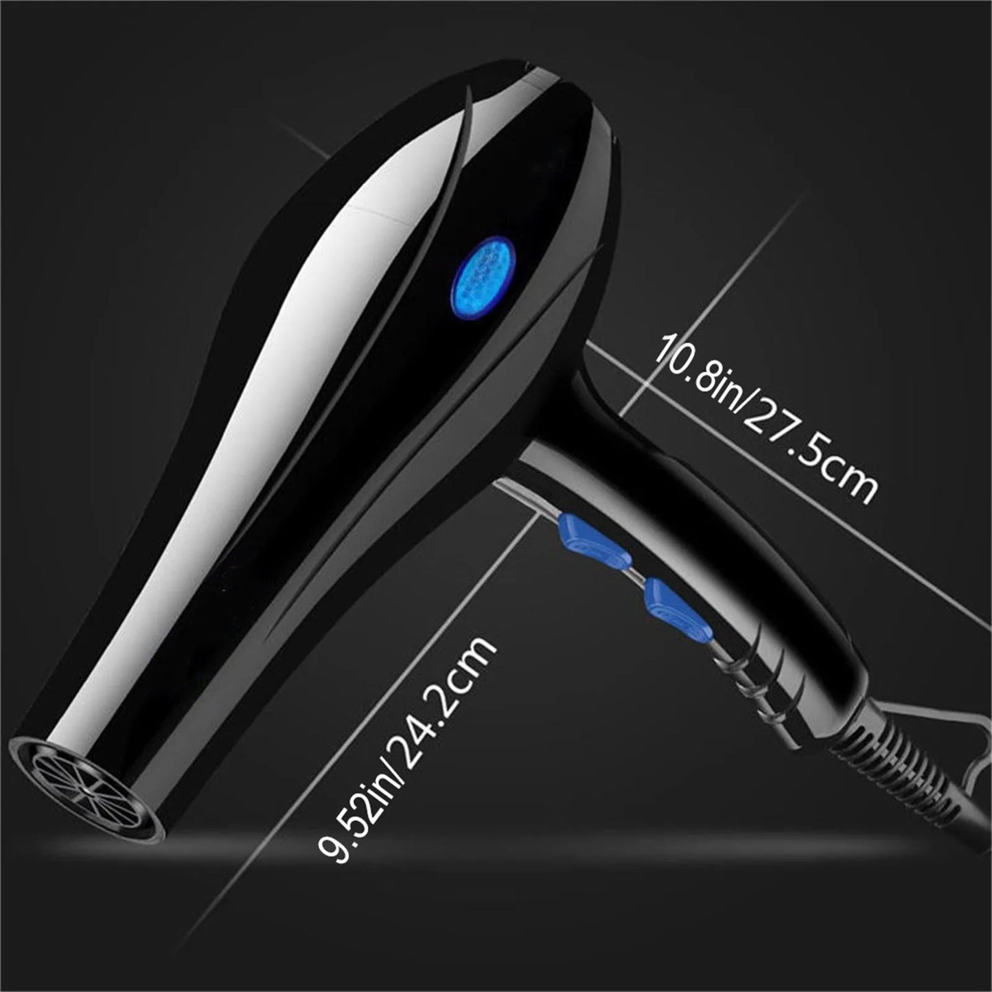 Professional Hair Dryer 2200W – Ionic Hot & Cold Blow Dryer