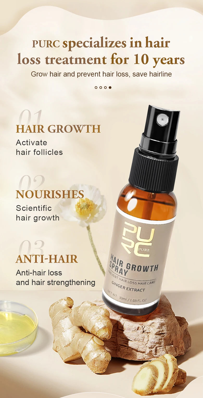 Ginger Hair Spray – Strengthening & Repairing Serum