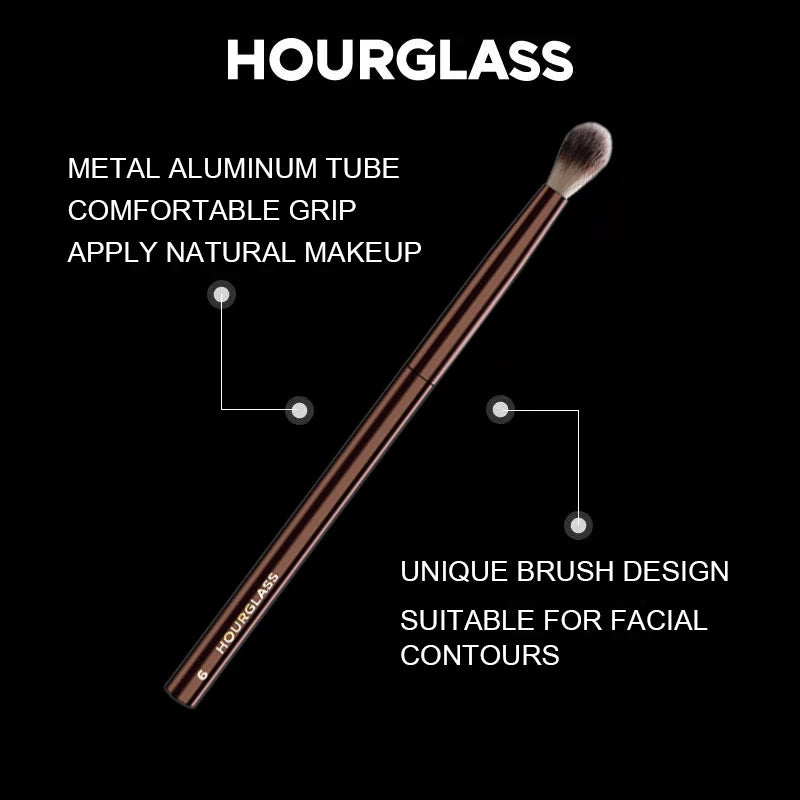 Hourglass Makeup Brush No.6 – Soft Round Head Brush