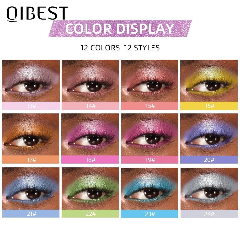 Qibest Glitter Eyeshadow – Long Lasting Shimmer
