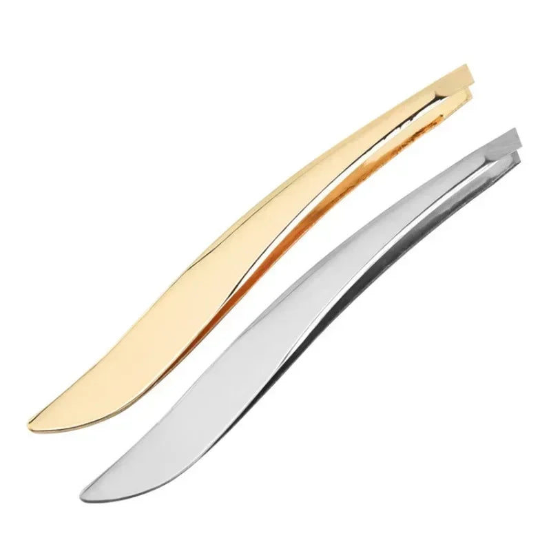 Stainless Steel Eyebrow Tweezers – Lash Clamp Tool