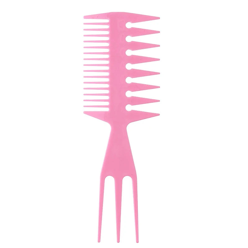 Wide Tooth Afro Pick Comb – Plastic Curly Hair Styling Tool
