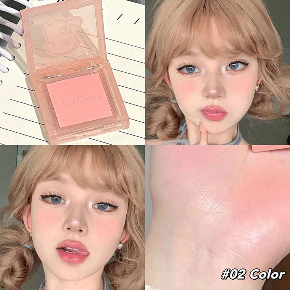 Single Matte Blush Palette – Cheek Contour Rouge Makeup