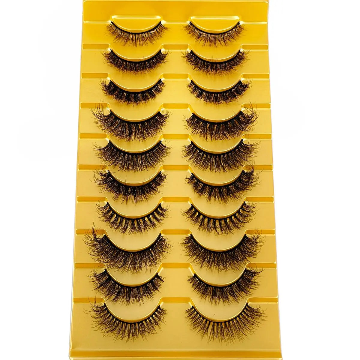 10 Pairs Mink Lashes – Fluffy, Dramatic False Eyelashes