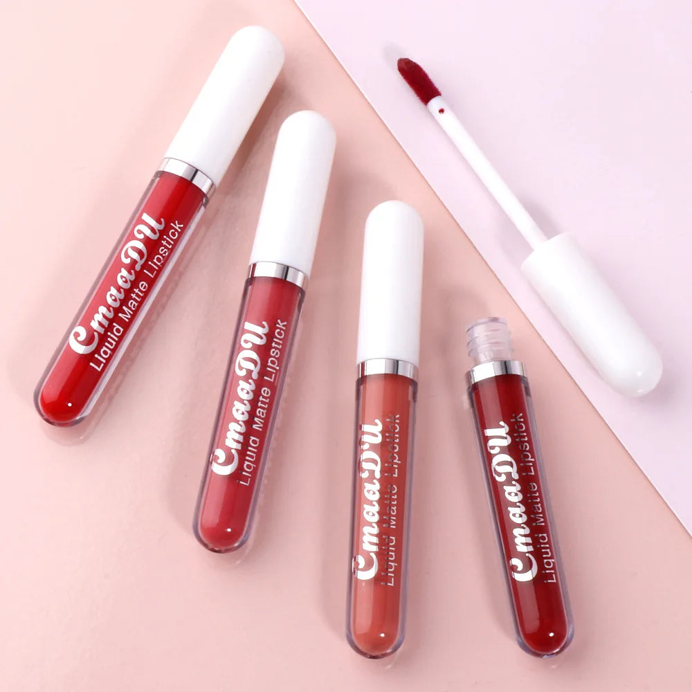 6PCS Liquid Lip Gloss Set – Waterproof & Long Lasting