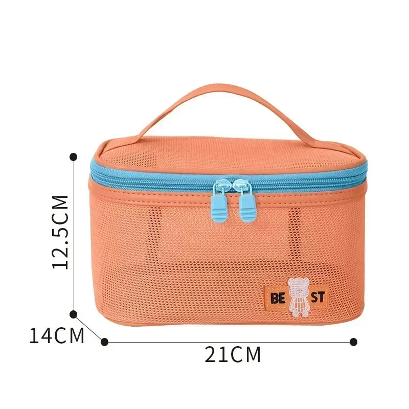 2025 Women’s Makeup Bag – Travel Cosmetic & Brush Organizer