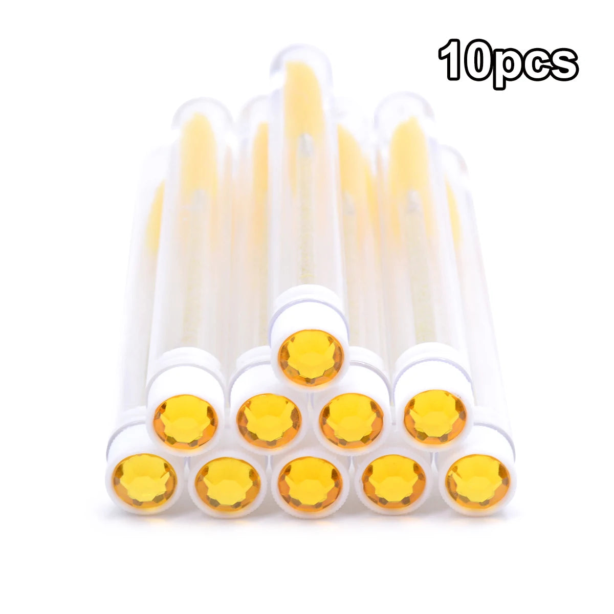 10PCS Diamond Eyelash Brushes – Spoolies & Wands