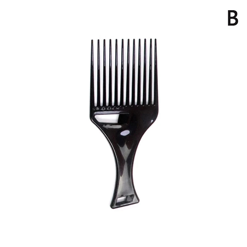 Wide Tooth Afro Pick Comb – Plastic Curly Hair Styling Tool