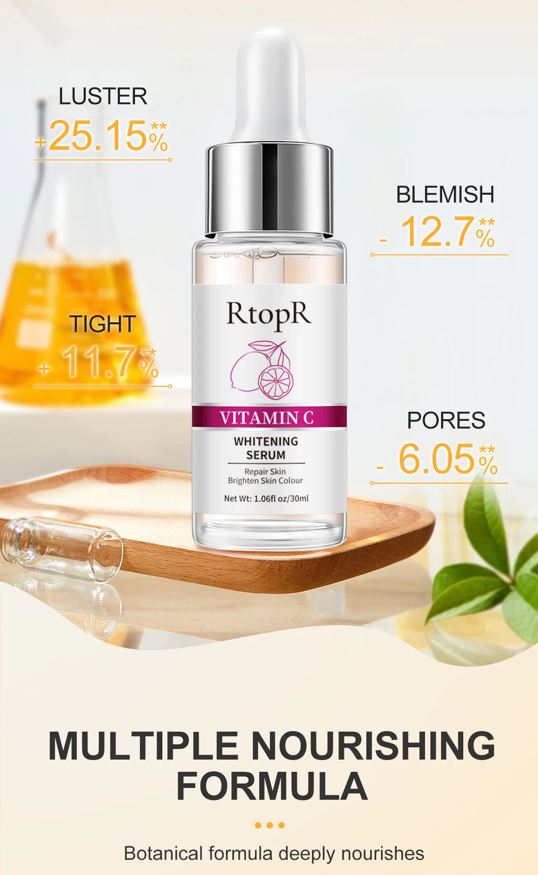 RtopR Vitamin C Whitening Serum – Brightening & Moisturizing