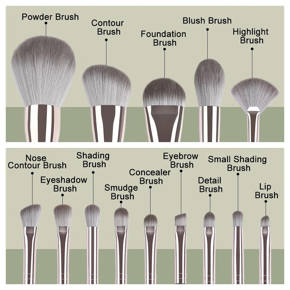 Soft Fluffy Makeup Brushes – Powder, Blush & Eyeshadow Tools