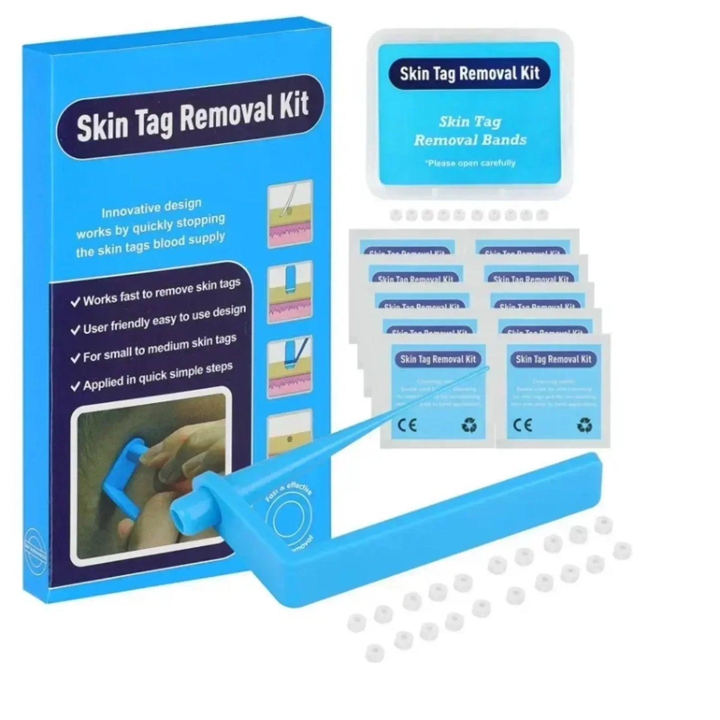 Skin Tag & Mole Removal Kit – Wart Remover with Swabs