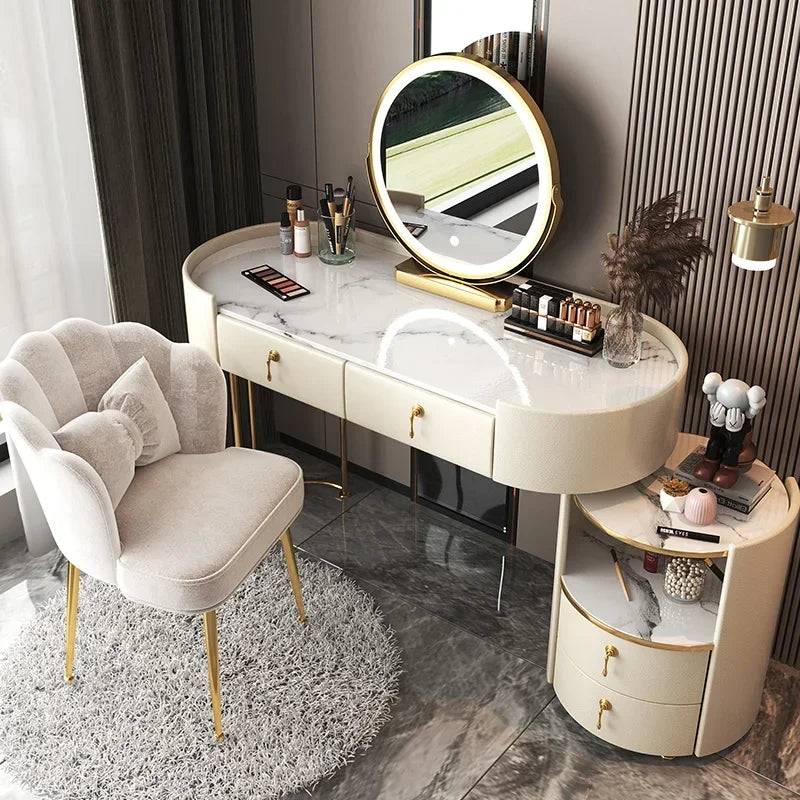 Bedroom Beauty Vanity Table Drawer Storage Fashion Girls Vanity Table Luxury Multifunctional Tocador Maquillaje Furniture