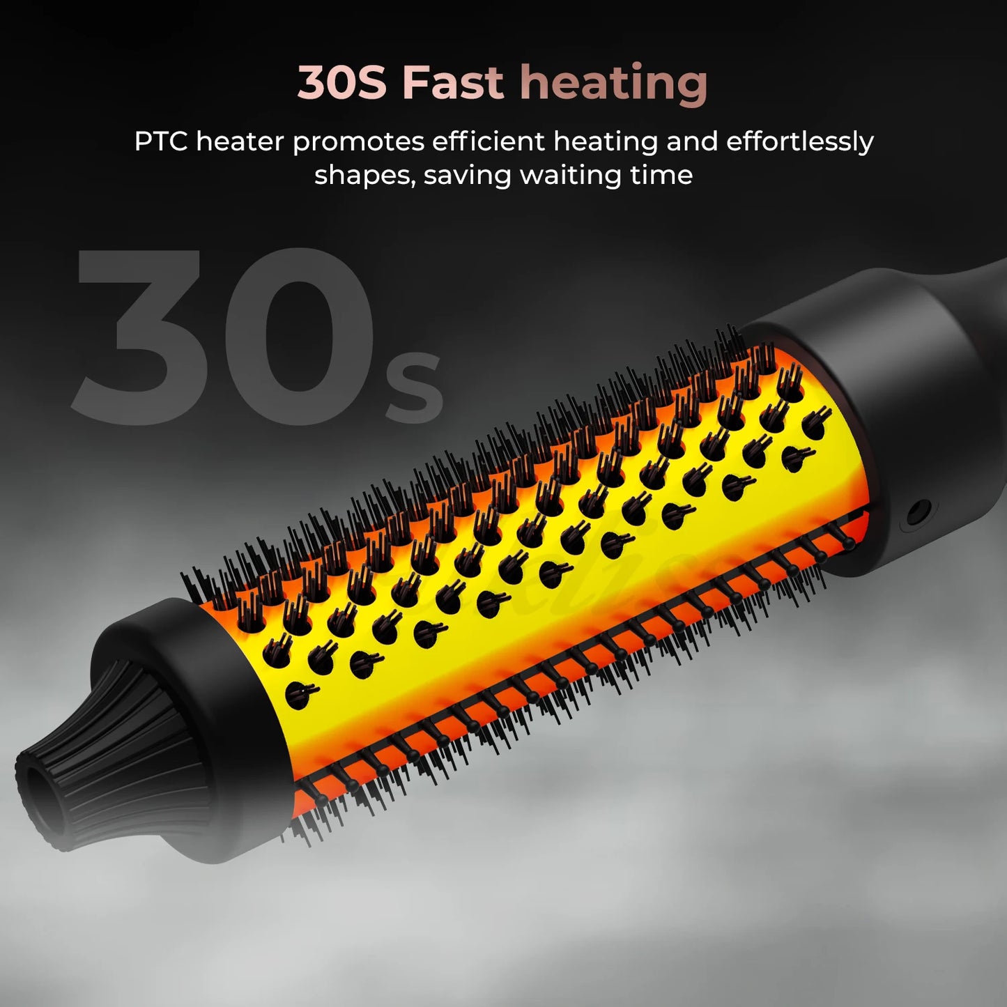 3-in-1 Thermal Brush – Curling Wand & Hair Styler