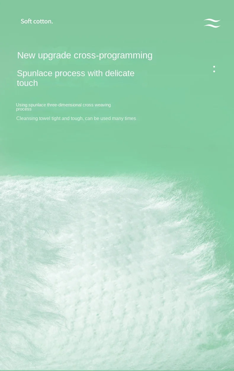 100PCS Disposable Cotton Face Towels – Soft & Extractable