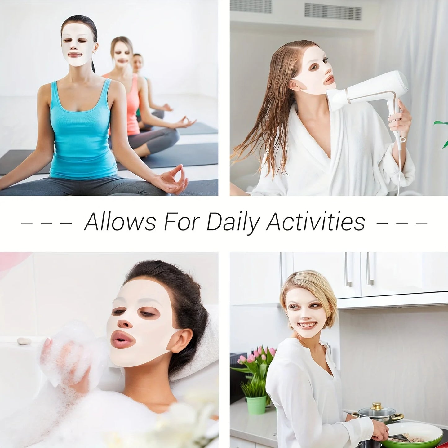 3D Reusable Silicone Mask Cover – Skincare Firming Tool