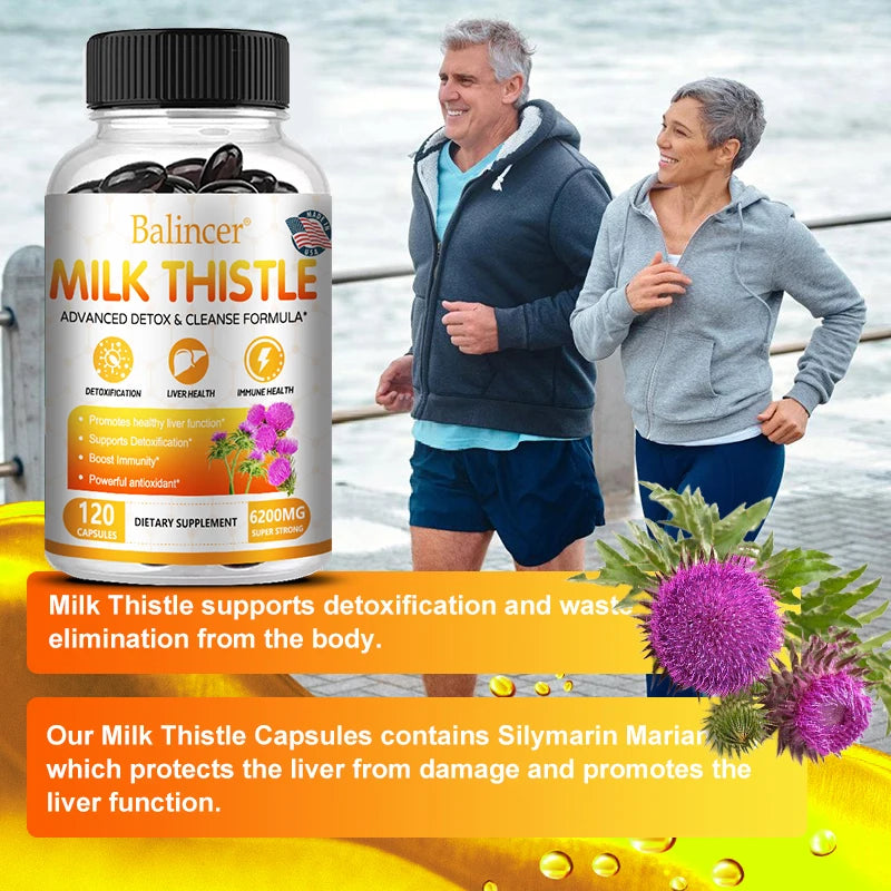 Milk Thistle Extract 6200mg – Liver Detox & Antioxidant Support