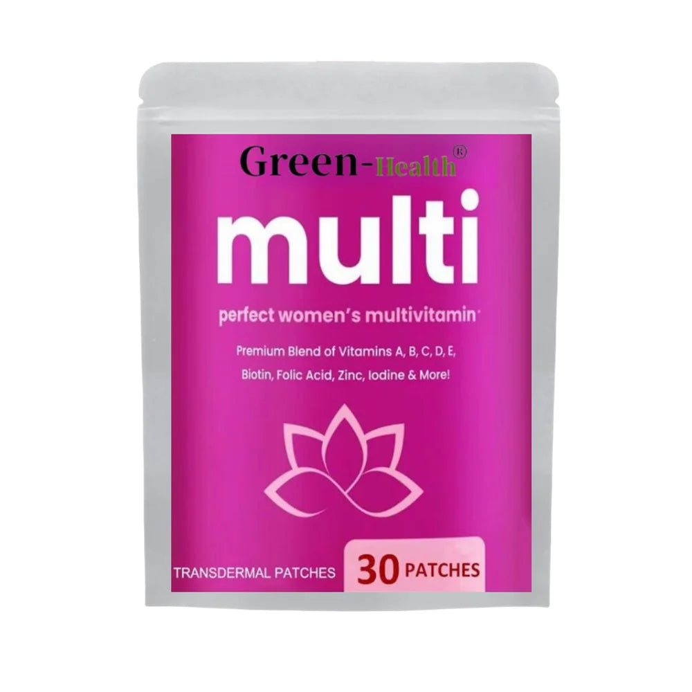 Women’s Multivitamin Patches – Vitamins A–E, Biotin, Energy (30 Pcs)