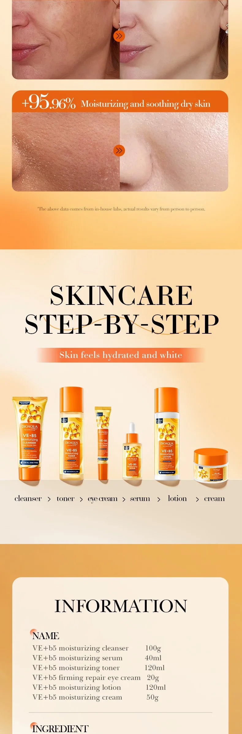 Vitamin EB5 Anti-Wrinkle Skincare Set – Firming & Lifting