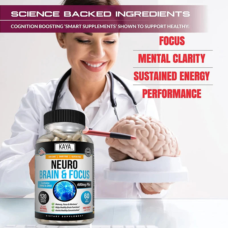 Neuro Brain & Focus Supplement – Memory, Clarity & Cognitive Support