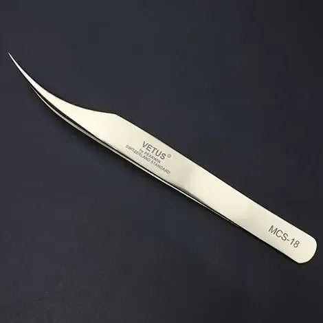Vetus Premium Eyelash Tweezers – Fine Tip Tool