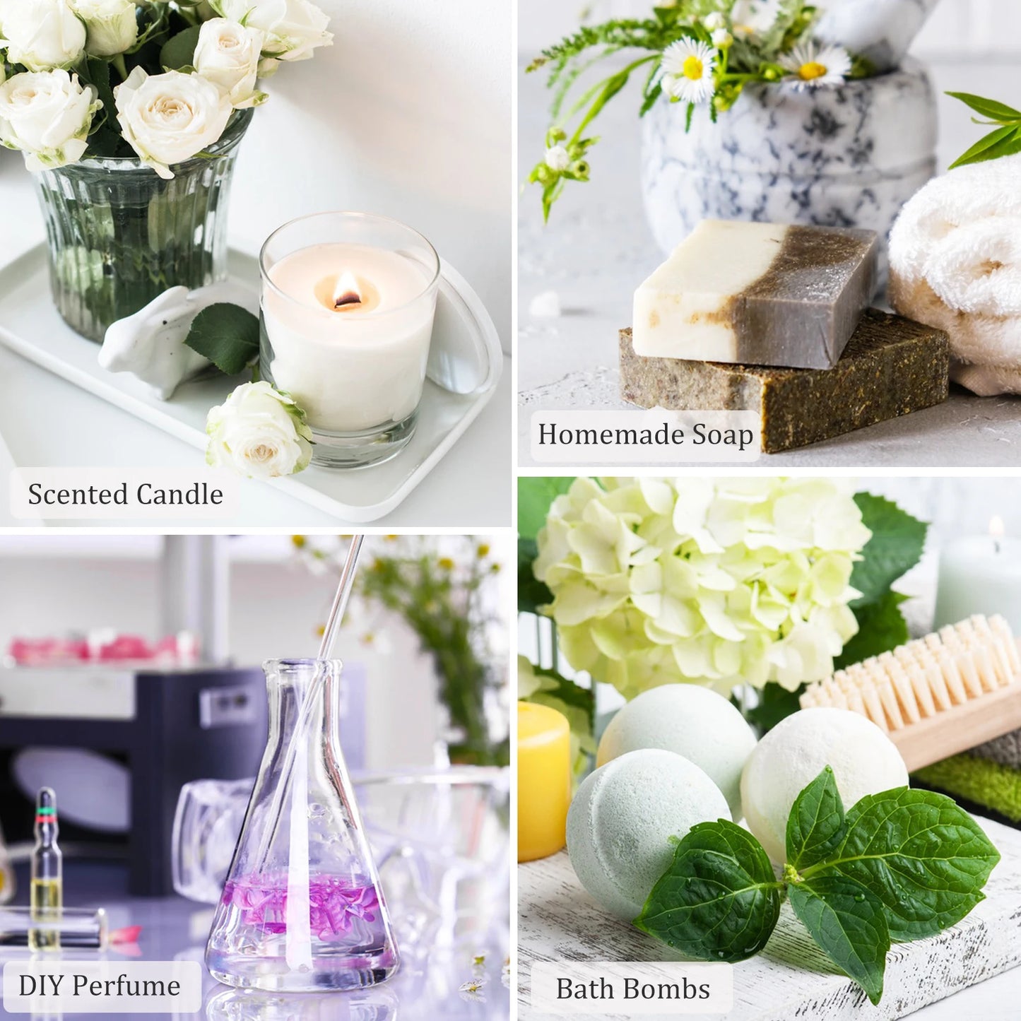 PHATOIL Fragrance Oil Set – 10pcs Candle & Soap Making Oils