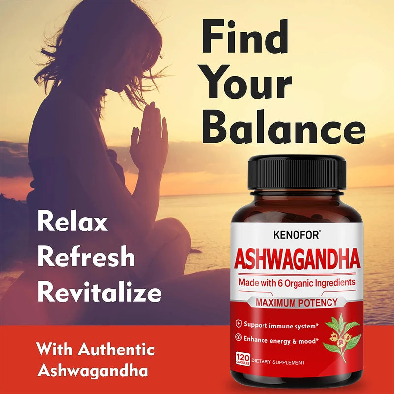 Organic Ashwagandha with St. John’s Wort – Stress, Focus & Energy