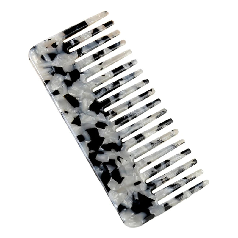 Wide Large Tooth Pocket Hair Comb Cellulose Acetate Detangling Hairbrush Tortoise for Shell Anti-static Hairdressing Dropship