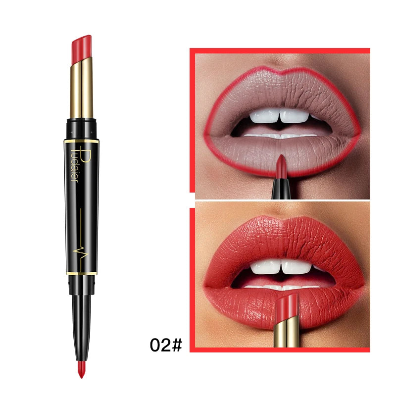Pudaier 2-in-1 Matte Lipstick & Lip Liner