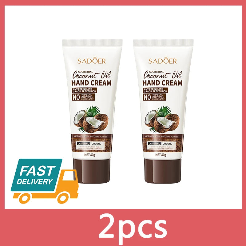 Sadoer Coconut Oil Hand Cream – Repair Dry & Cracked Skin 60g