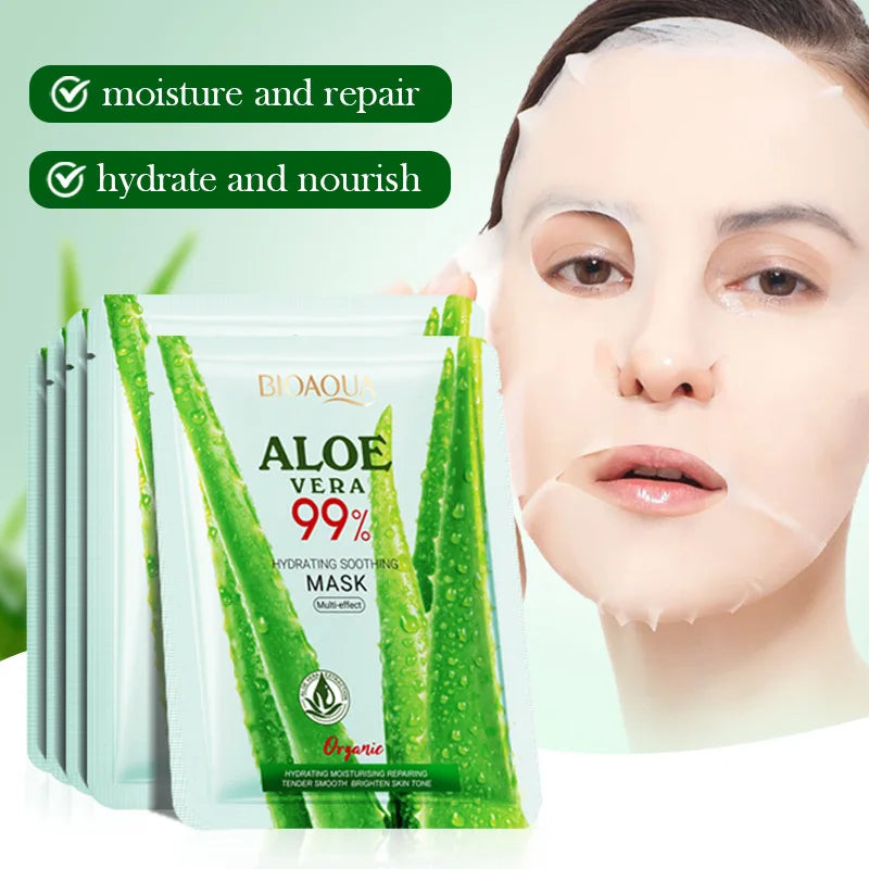 BIOAQUA Aloe Vera Face Masks (5/10pcs)