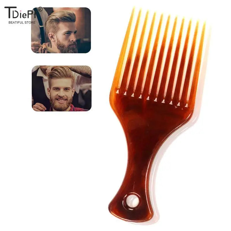 Wide Tooth Afro Pick Comb – Plastic Curly Hair Styling Tool