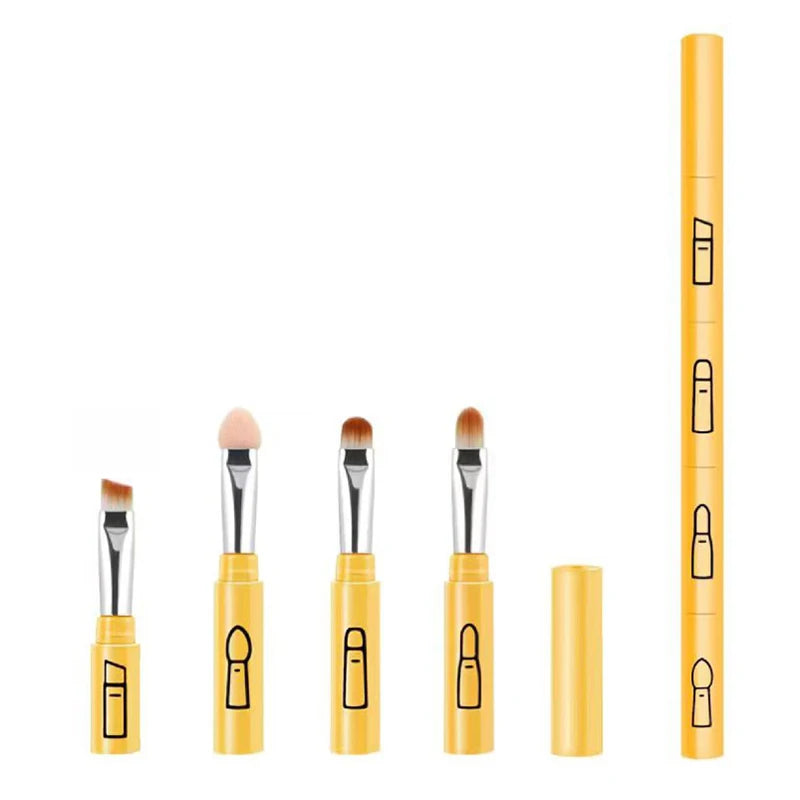 4-in-1 Detachable Makeup Brush Set – Travel Brushes