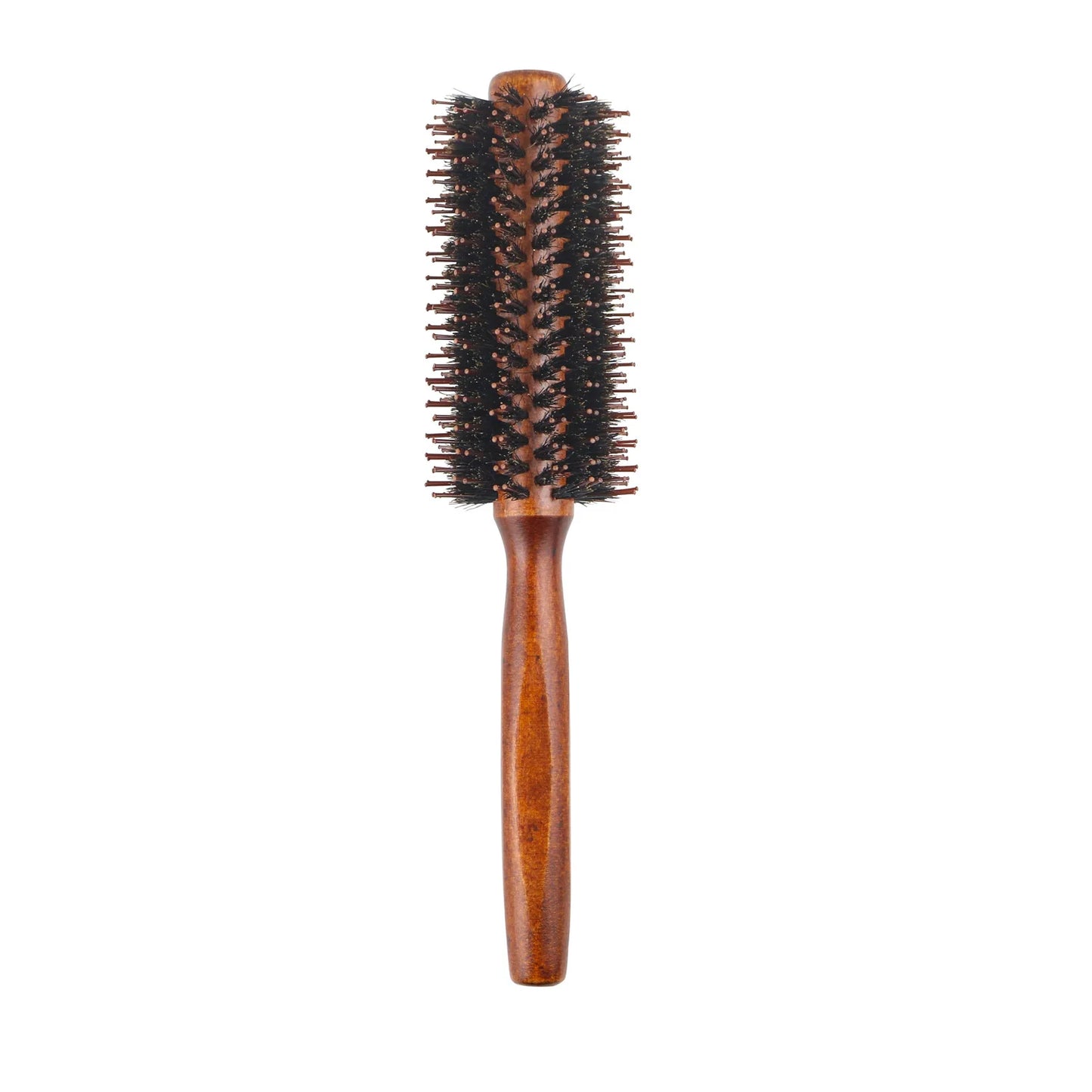 Wooden Bristle Round Brush – Curling Roller Hair Comb