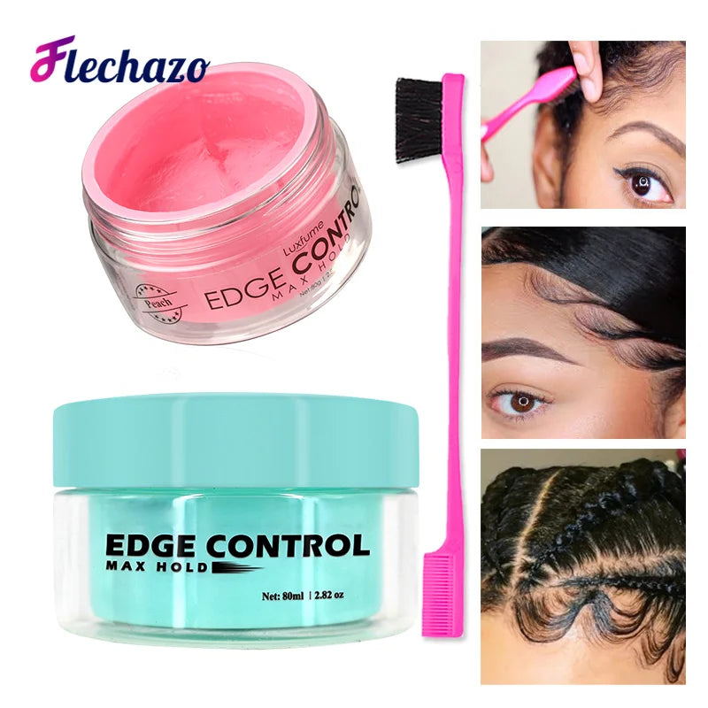 Edge Control Gel Kit – Baby Hair Styler with Brush
