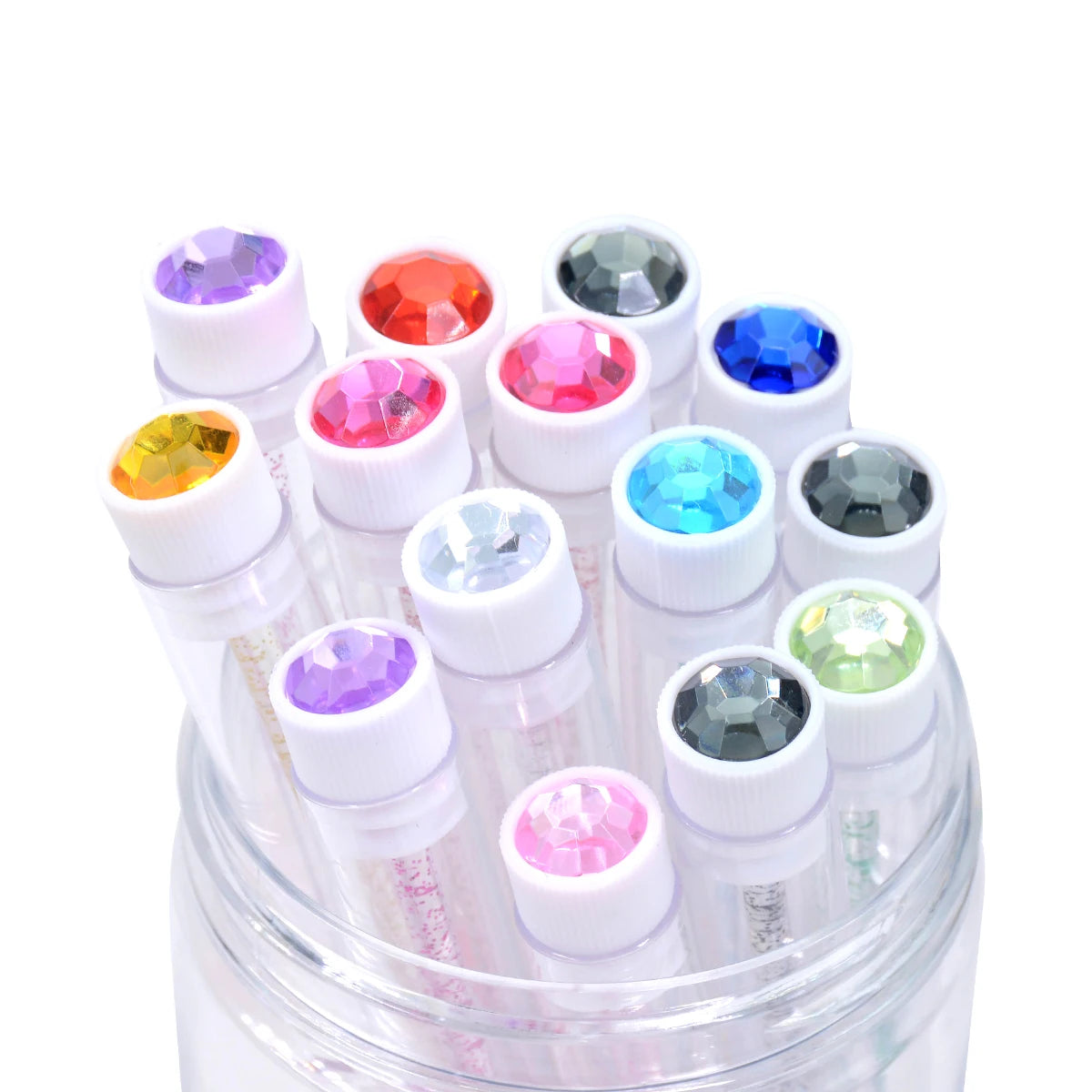 10PCS Diamond Eyelash Brushes – Spoolies & Wands