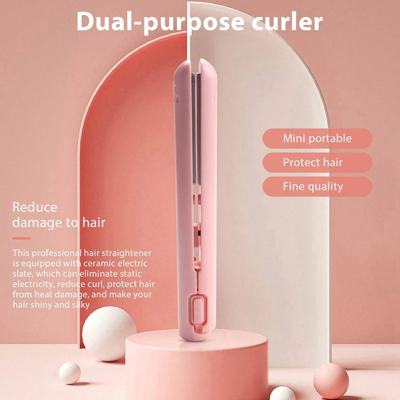 Mini USB Hair Straightener – Portable Travel Styler