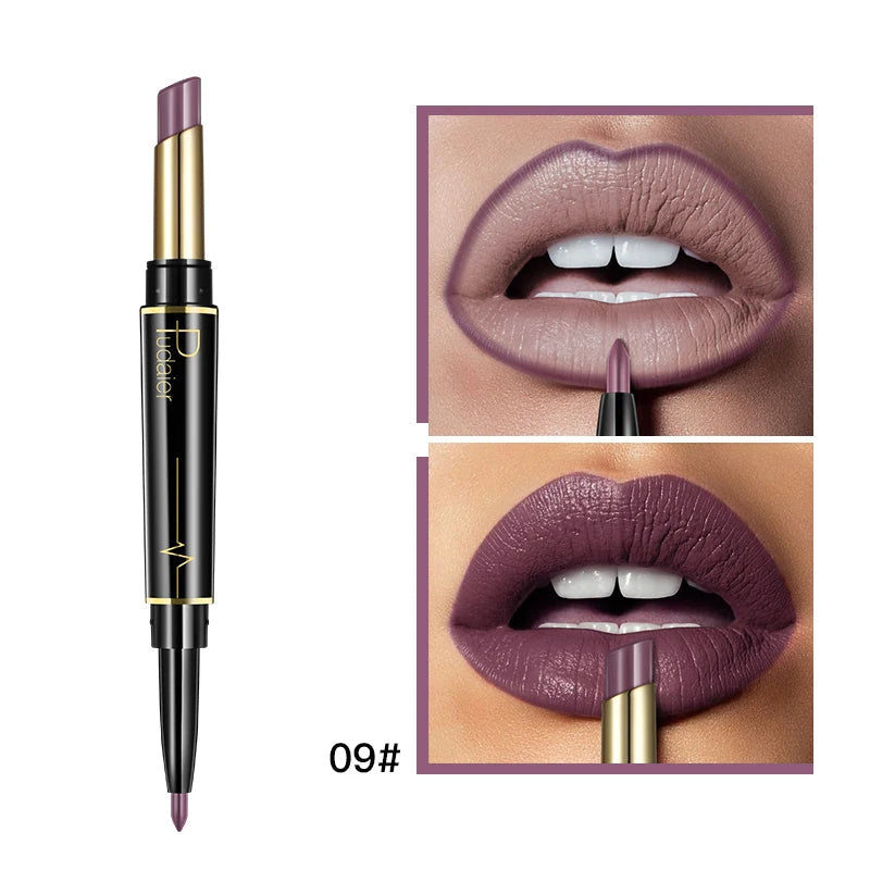Pudaier 2-in-1 Matte Lipstick & Lip Liner