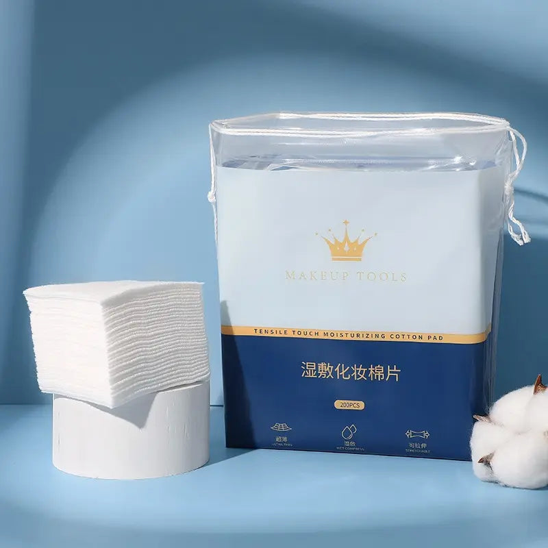 200PCS Disposable Cotton Pads – Makeup Removal & Mask